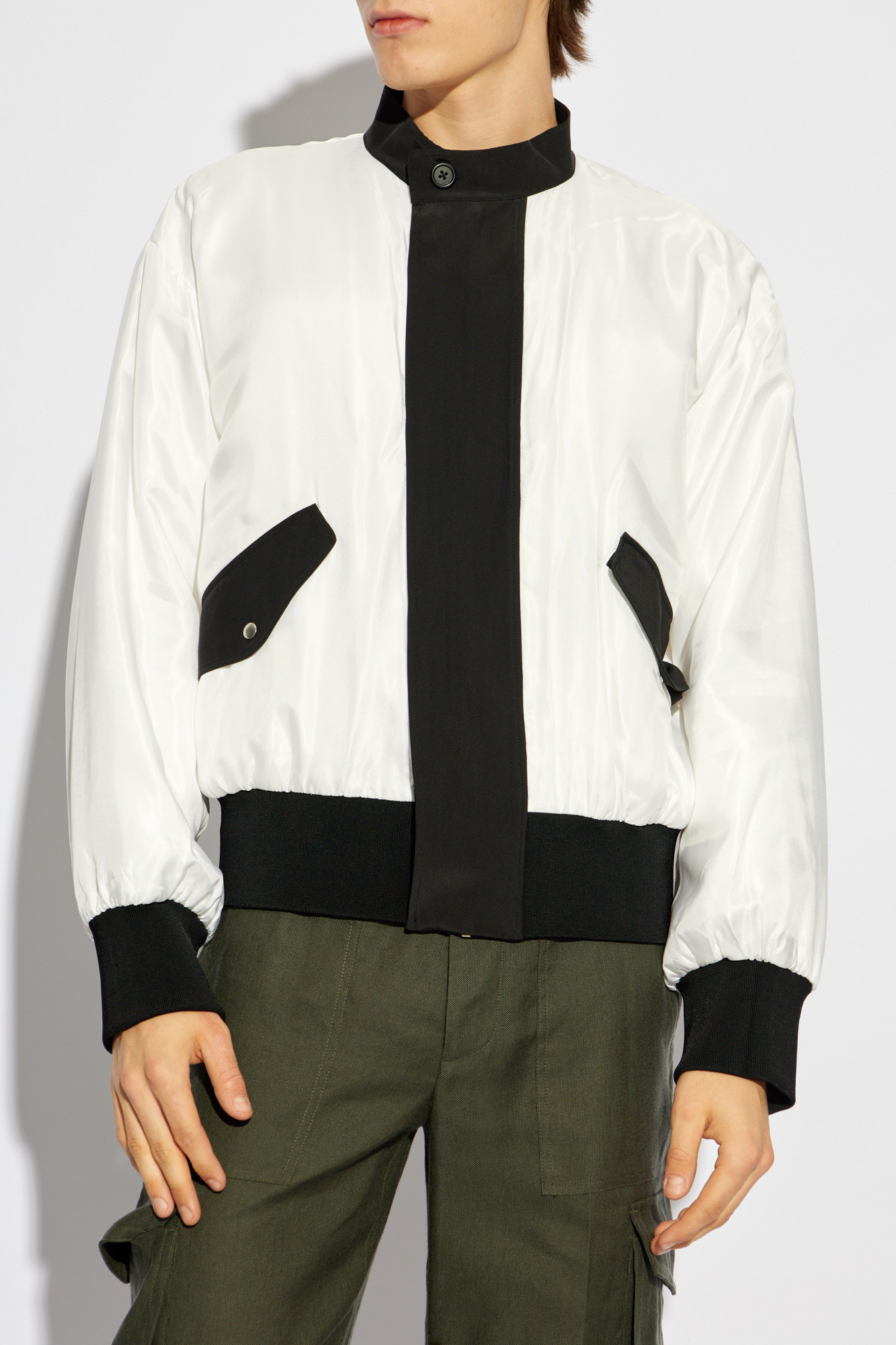 Helmut Lang リバーシブル ボンバージャケット | ブルー